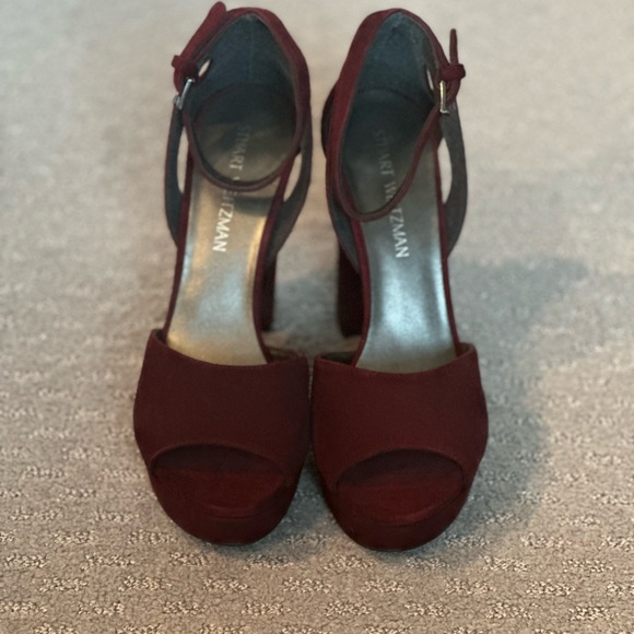 Stuart Weitzman Burgundy Heels - Picture 2 of 4